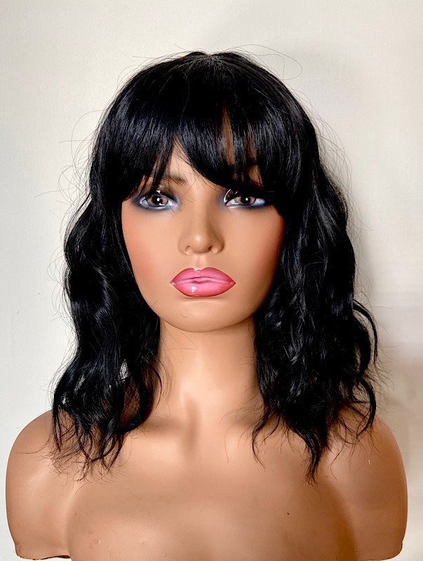 Black beach wave wig Nina
