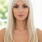 Long blonde wig Vienna